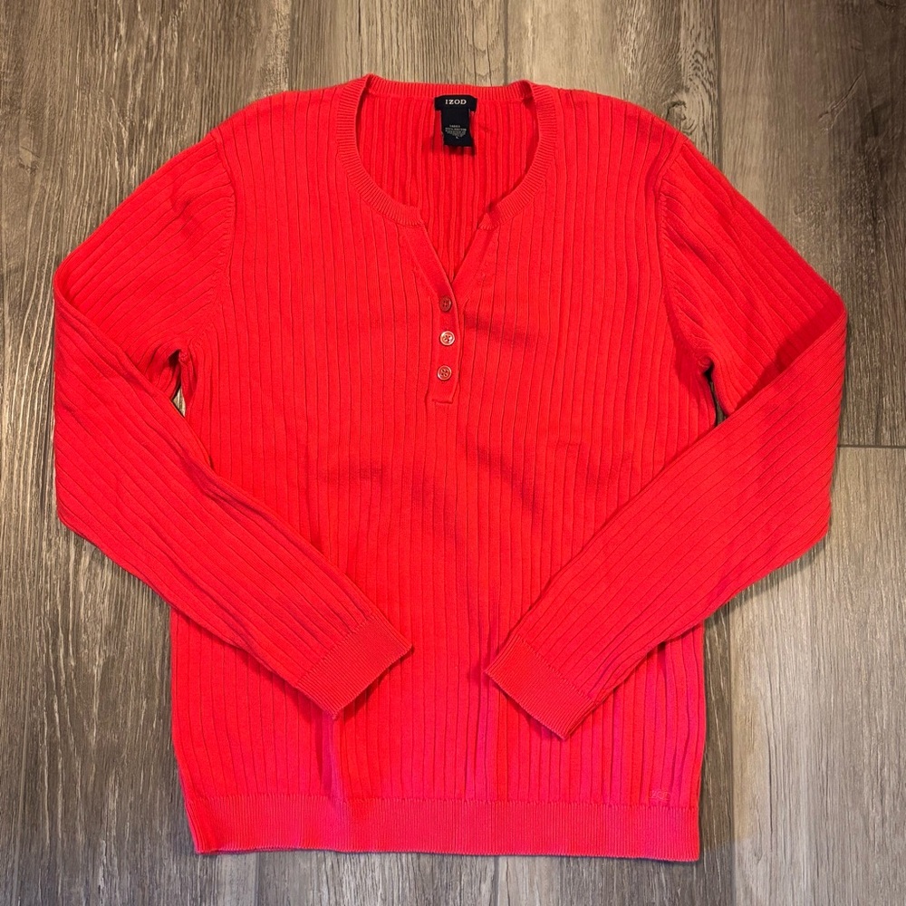 💕IZOD💕 Pink Ribbed Sweater